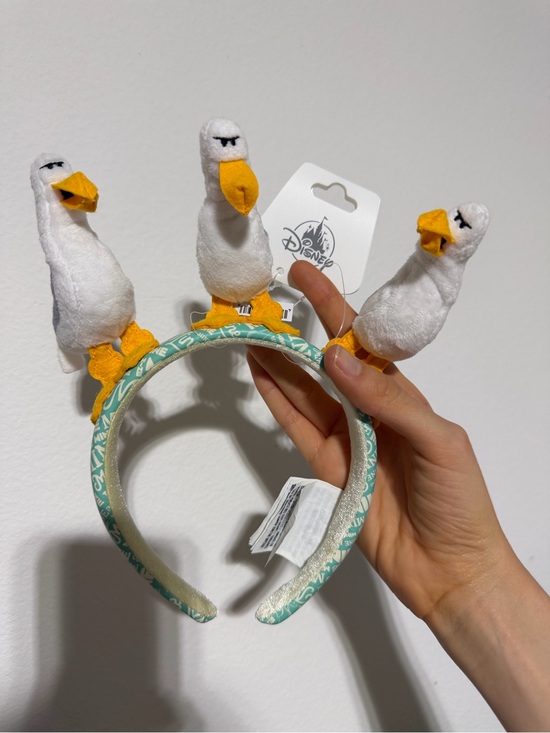 Disney Accessories - Disney Seagull ears mine mineHeadband with Three Plush Birds - White & Yellow